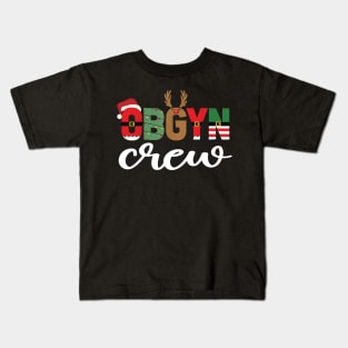 Merry Christmas OBGYN Obstetrics and Gynecology Crew Xmas Kids T-Shirt